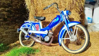 La bleu est remontée enfin 💪💪#mobylette #motobecane #team #stage6 #maxiscoot