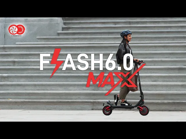 Trottinette électrique Gyrocopters Flash 6.0 MAX - Autonomie de 40 km, vitesse de 32 km/h
