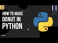 Make a spinning donut animation using python Algrow