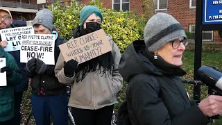 Download Molly Nolan of Brooklyn For Peace, speaks at the protest outside Yvette Clarke's office. MP3