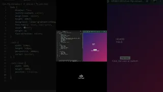 Coin Flip Animation - Realistic 3D Effect with CSS JS