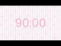 90 Minutes Countdown Timer - 1 Hour 30 Minute Timer No music Focus Study Power Hour