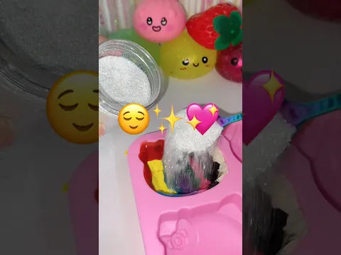 Hello Kitty colors de esmagar 😌✨💖 #satisfying #massinha #claycracking #hellokitty #fidgettoys