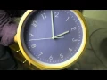 Hippih Silent Wall Clock Wood 8 inches Non Ticking Digital Quiet Sweep Decorative Vintage Wooden Clo