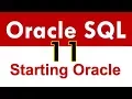 Oracle SQL - Starting an Oracle Database