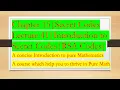 Intro to Pure Math 41 Secret Codes RSA codes Chapter 15 Secret Codes