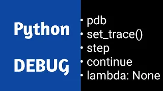 Python Script Debug using pdb hands-on