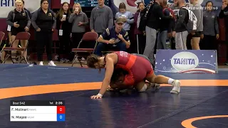 68 Kg Quarterfinal Forrest Molinari Titan Mercury Wrestling Club Vs Nahiela Magee Army WCAP 