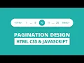 Pagination UI Design Using HTML CSS