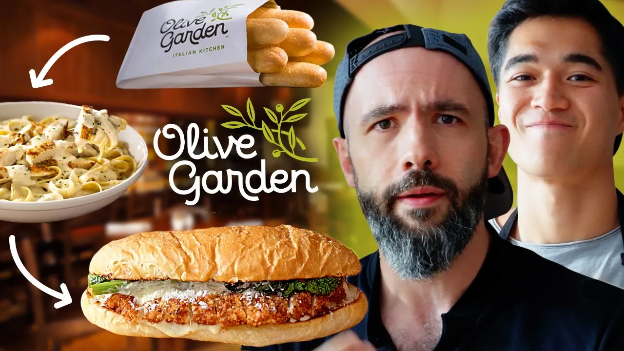 Owen Han Made the ULTIMATE Olive Garden Giant Breadstick Sandwich