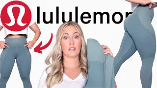 NEW LULULEMON LEGGING TRY ON REVIEW ALIGN RIBBED PANEL HIGH-RISE TIGHT HAUL
