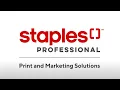 Print and Promotional Products Staples Professional