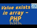 How to check IF value exists in an -