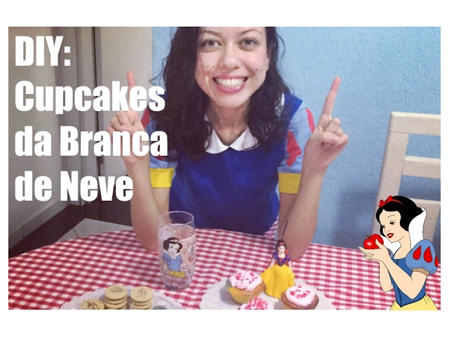 DIY: CUPCAKES DA BRANCA DE NEVE