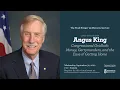 Senator Angus King Congressional Gridlock Money Gerrymanders and the Ease of Getting Home