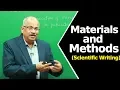 Materials and Methods Scientific Writing