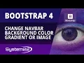 Bootstrap 4 Basics Change Navbar Background Color Gradient Or Image