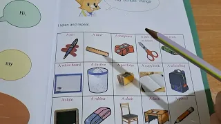 درس الأدوات المدرسية للسنة الأولى متوسط MS الصفحة 17 من الكتاب المدرسي My School Things 
