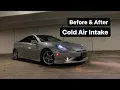 Before After Cold Air Intake on my Toyota Celica GTS