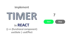 Timer in React useState useEffect Implement timer in react functional component