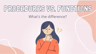 Procedures Vs Functions PLSQL Frequently Asked Interview Questions