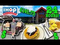 Eating at IHOP Canada for 24 Hours Stealth Camping
