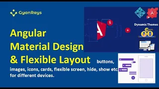 Angular Flexible Screen Angular Material Design Flex-Layout Angular Button Icon Cards list