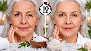 Salt Face Scrub Erases Wrinkles & Dead Skin in Just 10 Minutes — Even at 70!