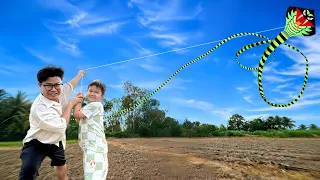 Lần Đầu Thả Diều Rắn Siêu Dài 30M Của Cơm Tuổi Thơ Và Ku Ní
