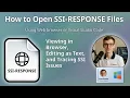 How to Open SSI-RESPONSE Files Server Side Include Response