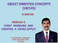37 - Event handling and Creating A Swing Applet