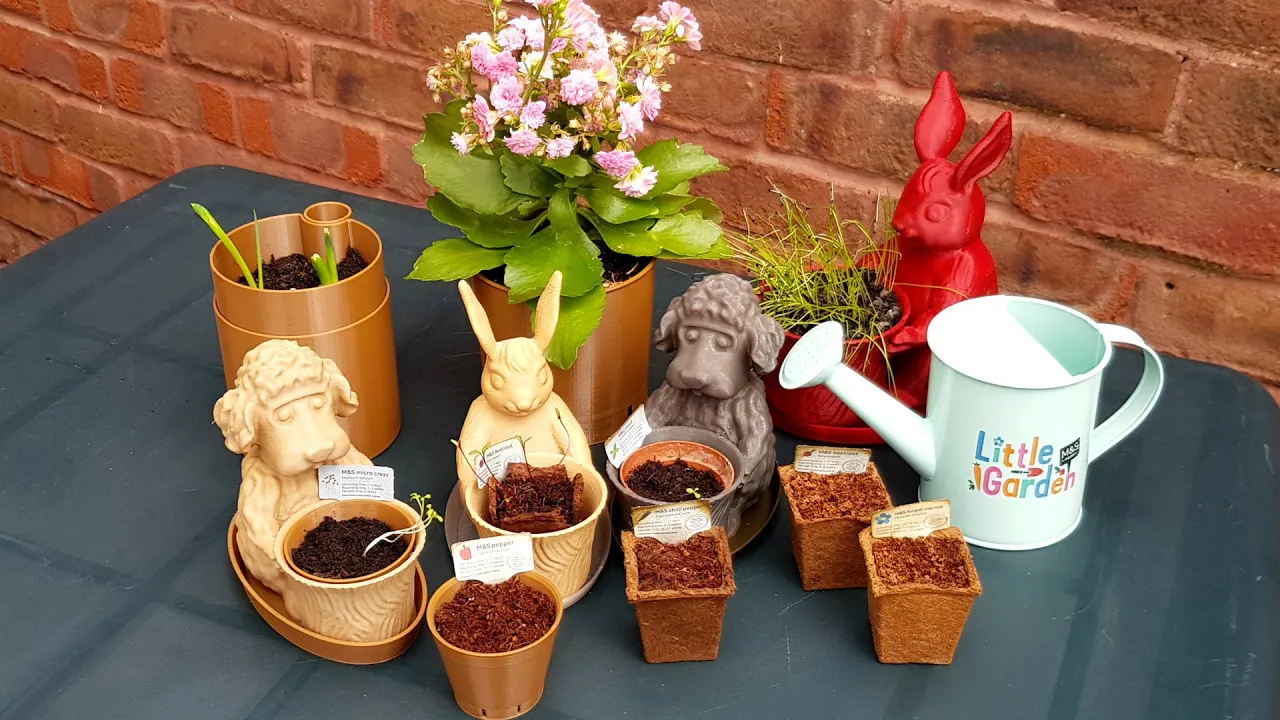 Easter Bunny - Toy Pot Planter