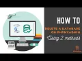 How to Delete a database on phpMyAdmin 2 methods