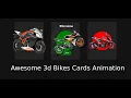 Awesome 3d Bikes Cards Animation using CSS and JAVASCRIPT Vanilla tilt js Tutorial