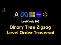 103 Binary Tree Zigzag Level Order Traversal - JAVA BFS