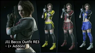 re 3 remake becca outfit addons mod model review