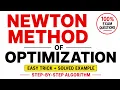 How to Solve Optimization Problem using Newton s search Method Explanation with Solved Examples