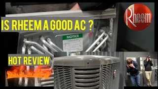 Know before you buy Rheem RUUD Air Conditioning System Review Model RA14AZ and RH1PZ
