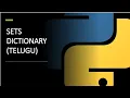 Sets And dictionaries in Python