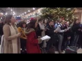 London City Voices Choir singing Christmas carols  at Waterloo station