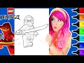 Coloring LEGO Ninjago Kai Coloring Page Ohuhu Art Markers