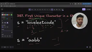 Leetcode 387 First Unique Character in a String Optimized Solution