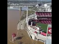 Ohio River Swamps Cincinnati Streets Threatens Ball Park