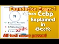 Foundations Exam-1 ccbp Nxtwave Python assignments