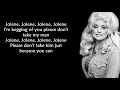 Dolly Parton - Jolene (LYRICS)