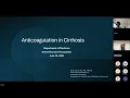 Anticoagulation in Cirrhosis - Grand Rounds HHS