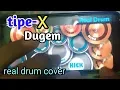 Lagu Tipe-X Dugem real drum cover