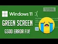 Download Lagu How to Fix Windows 11 Green Screen Of Death GSOD Error [COMPLETE FIX]