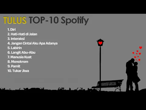 Download MP3 Tulus Top 10 Spotify | Tulus Popular Songs | Tulus Lagu Populer | High Quality Audio