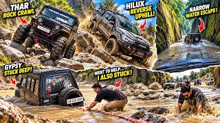 Why quicksand is a nightmare for Offroaders | Narrow water Escape and Extreme Rock Crawliny